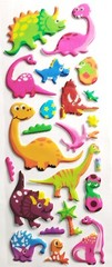 🐠 12 Sheets Puffy Ocean/Forest Animal and dinosaur Sticker Set 🐾