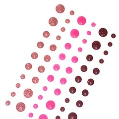 Pack of 10 60pcs/Sheet Round Assorted Size self Adhesive Glitter Enamel dots