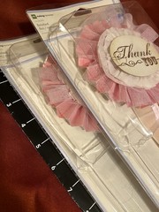 2011 (5) Bravissimo Making Memories Scrapbooking “Thank you” Ribbon Mementos