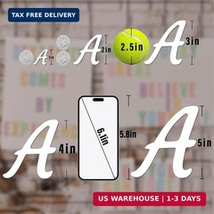 336 Pieces 16 Sheets Letter Stickers,Self Adhesive Waterproof Mailbox Numbers St