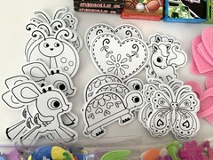 Kids Scrapbooking Foam & Felt Stickers Gift Tags Mixed Lot
