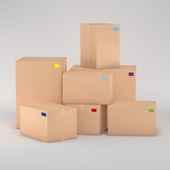2500Pcs Rectangle Color Coding Labels 1/2 x 3/4 Inch 10 Colors For Organization