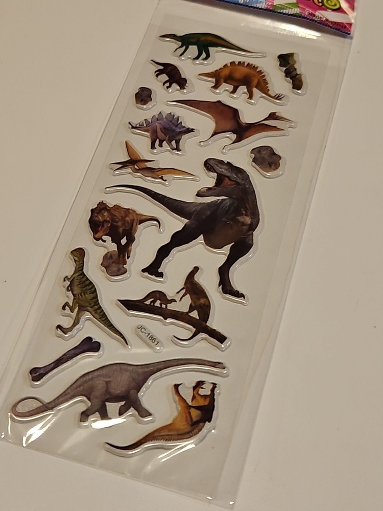 Realistic 3D Dinosaur Dino Stickers Planner Teacher Supply Papercraft DIY