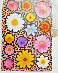 Fashion Angels stickers photo real FLOWER flowers daisy mum violet colorful