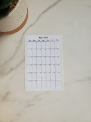 Small Calendar Stickers for Planners and Journals | Start on Any Month | 3″ x 5″