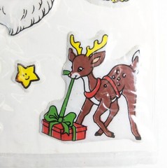 VINTAGE PUFFY CHRISTMAS STICKERS – 2 Packs – Cute Designs – Fun World #7020