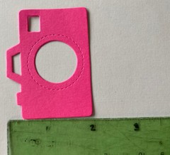 CAMERA Die-Cuts(6pc)Approx.2-1/2″x 1-1/2″Flash•Pictures•film•Portrait•Say Cheese