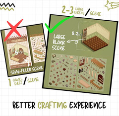 3D Sticker Therapy Scene for Adults & Kids, Large & Detailed Cozy Room Stickers,