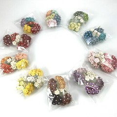 5/8″ or 1.5cm – 500 Cottage MIXED 10 bags Paper Flower Craft Scrapbook (S10-A10)