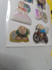Vintage Holographic Hologram Sports Ziggy American Greetings Puffy Stickers Wow