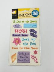 American Traditional Designs Sun & Sand Brights Rub-Ons Acid Free