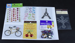 Lot Gems, Enamel Dots, Bling 21 Packs Stickers NEW Scrapbooking Card Making