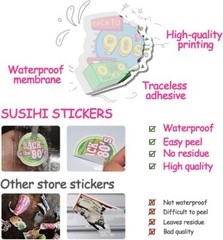 80s 90s Stickers for Adults Vintage Theme 70 Pcs