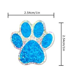 30pc Dog Cat Paw Print Sticker Self-Adhesive Envelope Seal Party Decor Craft
