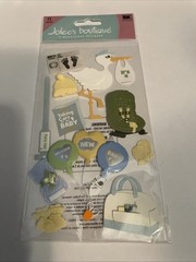 Jolee’s Boutique Bringing Baby Home Stork Stickers Scrapbooking Stork 11 Pieces