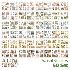 Beautiful Garden Theme Sticker Scrapbooking Supplies for Junk Journal, 50 She…