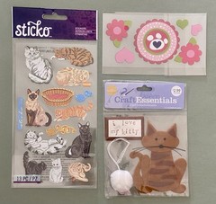 Lot of Cat Stickers & Rub-ons! Sticko, Daisy Hill, Etc