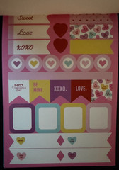 RECOLLECTIONS VALENTINE’S DAY STICKER BOOK 263 PC STICKERS 12 SHEETS ROMANCE