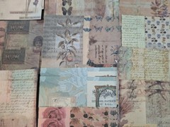 100 Pc Scrapbooking JJ Craft Ephemera Papers Vintage Art Collage Revisited
