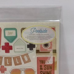 Crate Paper «Poolside» Chipboard Pieces Crafts Scrapbooking Junk Journaling