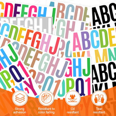 1000-Piece Waterproof Vinyl Alphabet & Number Stickers for Address Signage