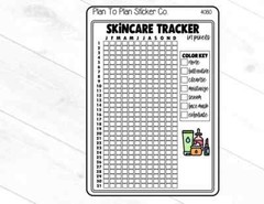 4080~~Skin Care Tracker Planner Stickers.