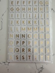American Crafts Thickers Banners Gold Matte Puffy Stickers 168 PC Scrapbooking