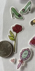 FAIRYTALE PRINCESS Vellum Sticker(13pc)Creative Touch•Castle•Dress•Going To Ball