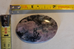 LOT 2 stone cabochons roughly 2×1.5 inches each pink hues
