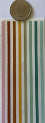 WARM TONES Design Line Border Sticker (8pc)Mrs.Grossman’s•Stripes•Brown •Yellow•
