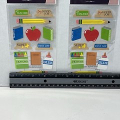 2 EK Success Sticko Stickers Back to School Scrapbooking Card Making Crafts Lot