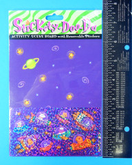 Vintage Space Ship Animals Stickety Doo Da Sticker Pack Gibson Greetings