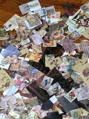 300pc VTG Inspo/Fairytale/Nature Ephemera Lot Small Pcs Junk Journal Scrpbooking