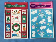 Vintage Hallmark Ambassador Stickers Christmas & Easter Sealed Pack 1980s