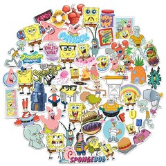 SPONGEBOB SQUAREPANTS VARIETY DIE CUT VINYL 50 CT STICKER PACK