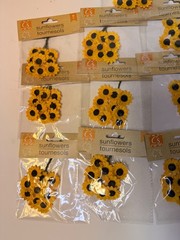 Lot of 13 Packs Artificial Sunflowers Craft Flowers Scrapbooking Card Making Dec