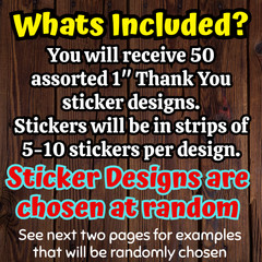 100 THANK YOU 1″ ASSORTED ENVELOPE STICKERS LABELS SEALS FEEDBACK Holographic