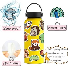 Waterproof 106PCS Non-Repeating Animal Stickers – Creative Fun for Everyone