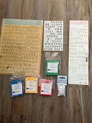 Scrapbooks Alphabet Stickers, Die cuts, and Embellishments