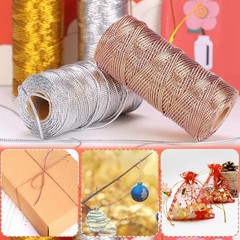 Anvin Metallic Bakers Twine – 328 Yards, Pack of 3 (Gold, Silver, Rose Gold) …