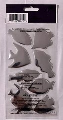 Fish 3 D Metalic sea life stickers