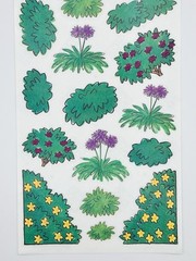 2001 Me & My Big Ideas Shrubs & Trees Nature Stickers 5.5×12 inches summer