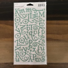 Making Memories Alphabet Stickers Lot of 4 Glitter Gem Spring Creative Letters
