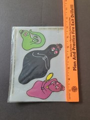 VINTAGE Fun Doodles 1974 LETRASET Rub down Action transfers