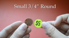 Fluorescent Pink Price Stickers – 500 Adhesive Round Dots, 0.75 Inch, Sale Tags