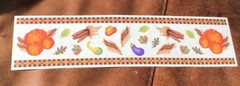 VTG Creative Memories 12″ Sticker AUTUMN FALL PUMPKINS & PLAID GREAT LENGTH *