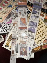HUGE Lot of Words, Phrases Flowers Baby Safari Craft Stickers
