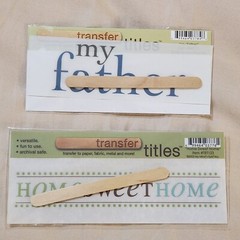 NEW Lot 10 MME Transfer Titles Family Father Mother Grandparents Home Sweet Home