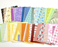 LOT 50 sheets 6 x 6 Mixed Scrapbook Paper & Cardstock Making junk journal supply