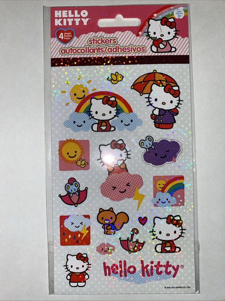 Hello Kitty Rainy Day Sticker Sheets Scrapbook Planner Craft Stickers